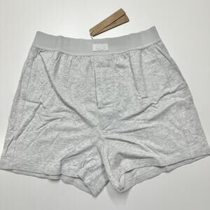 Skims Boyfriend Loose Boxer in Light Heather Grey XXS “Measurements Included”